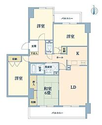ライムライト松風台3 4LDKの間取図画像