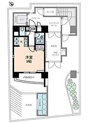 アムス志村 1Kの間取図画像