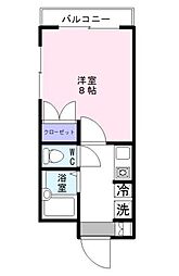 リバティライフ 1Kの間取図画像