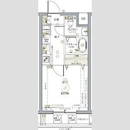 クレヴィスタ練馬武蔵関 1Kの間取図画像