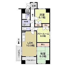 ヴィテイユメゾン成尾 2SLDKの間取図画像
