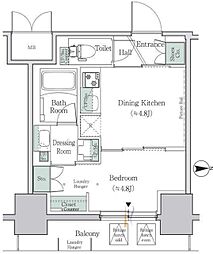 ワンルーフレジデンス板橋大山 2階1DKの間取り