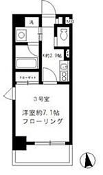 トランスパレント 7階1Kの間取り