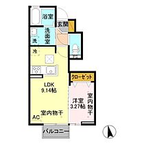 アルブル・カメリア　II 103 ｜ 新潟県新潟市江南区元町５丁目1-46（賃貸アパート1LDK・1階・30.51㎡） その2