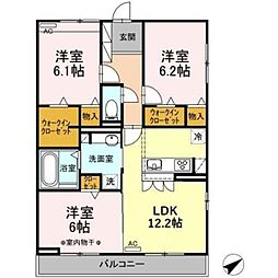 ハーベスト大塚 3LDKの間取図画像
