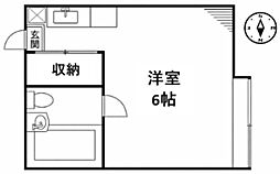キャピタル松戸 ワンルームの間取図画像