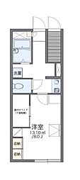レオパレスアルコバレーノ 1Kの間取図画像