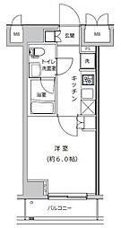 Risingplace綾瀬三番館 1Kの間取図画像