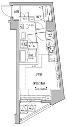 パティーナ桜台DUO 4階ワンルームの間取り