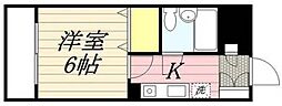 メゾン・ド・オンブラージュ 1Kの間取図画像