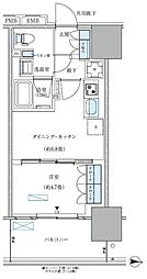 江東区大島4丁目マンション 1DKの間取図画像