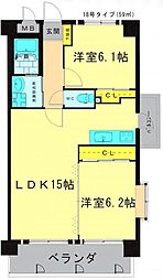 間取図画像 2LDK