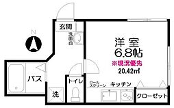 グラン大山 1Kの間取図画像
