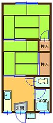 ハイム山口 2Kの間取図画像