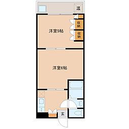 ヘリオス378相互 2Kの間取図画像