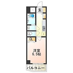 Estrella文の里 1Kの間取図画像