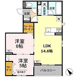 間取図画像 2LDK