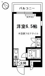 高嶺グリーンハイツ ワンルームの間取図画像