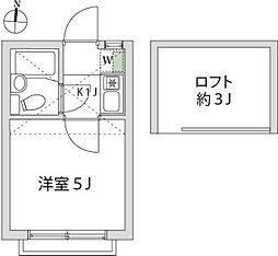ガウディTEN 1Kの間取図画像