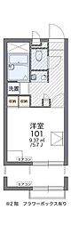 レオパレスSTR 1Kの間取図画像