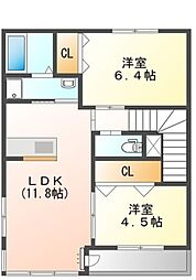 メープル南B 2階