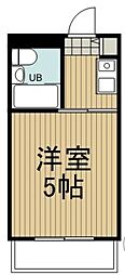 バイタル稲城ビル 1Kの間取図画像