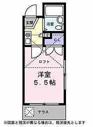 コンフォート実籾 ワンルームの間取図画像