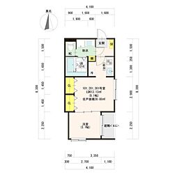 ハーモニーテラス浜口西II 2階