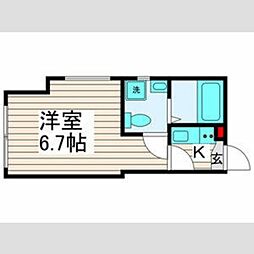 ｋｏｔｏｎｏｈａ 1階1Kの間取り
