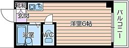 Osaka Metro長堀鶴見緑地線 蒲生四丁目駅 徒歩1分の賃貸マンション 8階1Kの間取り