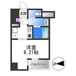ArtizA森ノ宮D.C. 1Kの間取図画像