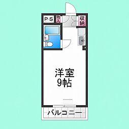 トキヤビル ワンルームの間取図画像