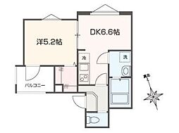 ビスタ保土ヶ谷 1Kの間取図画像