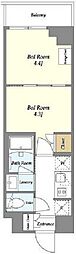 ベルファース駒沢三丁目 2Kの間取図画像