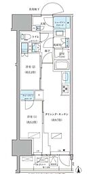 パークアクシス品川天王洲アイル 2DKの間取図画像