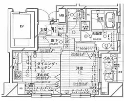 デュオスカーラ中野坂上 1DKの間取図画像