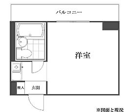 ライオンズマンション横浜大通り公園第2 ワンルームの間取図画像