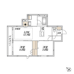 Canon Verde 2LDKの間取図画像