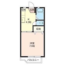 サンドゥエルＢ 00102 ｜ 群馬県高崎市上並榎町1376-1（賃貸アパート1K・1階・24.92㎡） その2