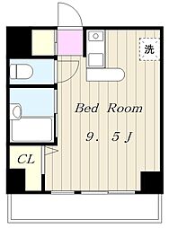 古淵シティビル ワンルームの間取図画像