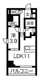 ルネサンスコート築地 1LDKの間取図画像