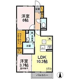 リュインメゾン3 2LDKの間取図画像