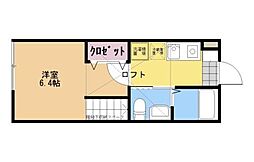 ブエナビスタ 1Kの間取図画像