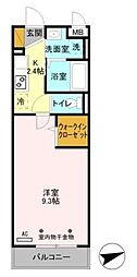 エレガンス・チヨダ2 1Kの間取図画像