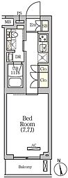 ARKMARK南品川 1Kの間取図画像