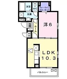 間取図画像 1LDK