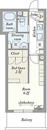 MyStyle東小岩 1SKの間取図画像