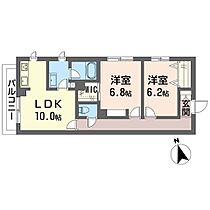 エクラージュ 00106 ｜ 神奈川県横浜市緑区長津田町2226-5（賃貸アパート2LDK・1階・60.00㎡） その2