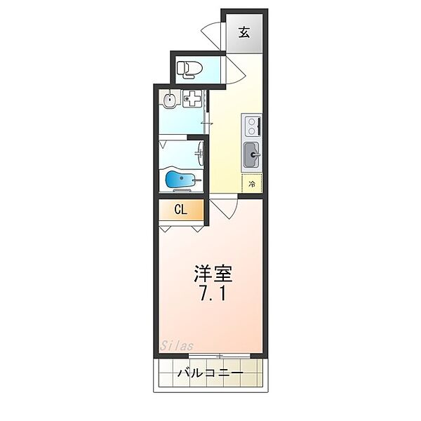 フジパレス堺中長尾 ｜大阪府堺市北区中長尾町４丁(賃貸アパート1K・1階・27.05㎡)の写真 その2