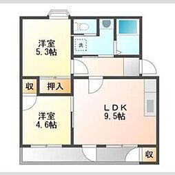 間取図画像 2LDK